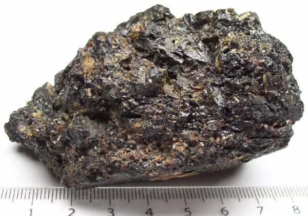 Hornblende Apatit Laacher See Niedermendig Eifel  ALTES ETIKETT – Bild 2